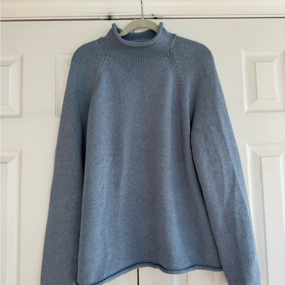 J. Crew Light Blue Rollneck Sweater